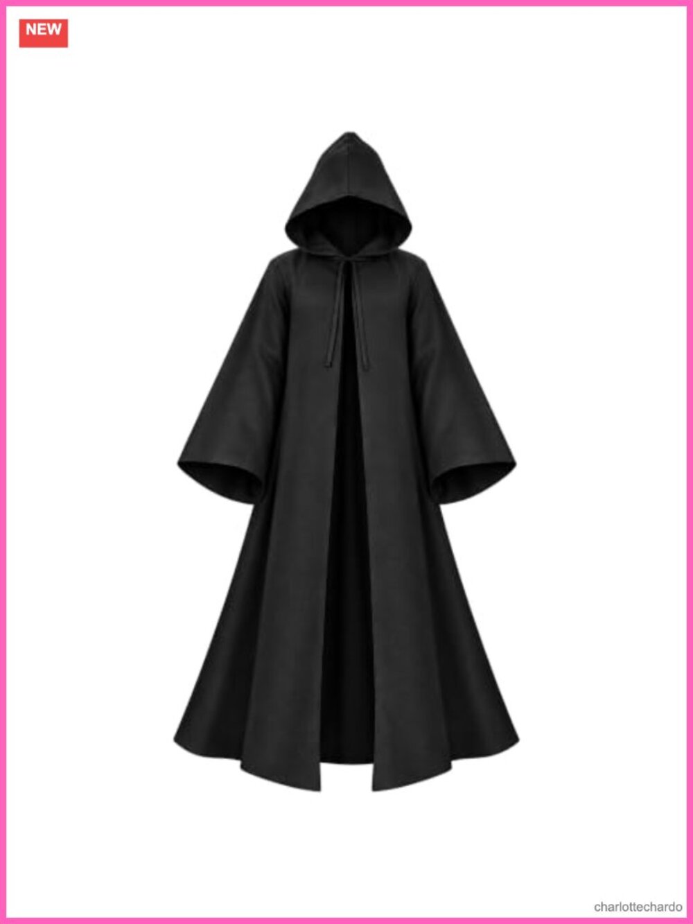 Hooded Cloak Medieval Tunic Fantasy Robe Cosplay LARP Costume